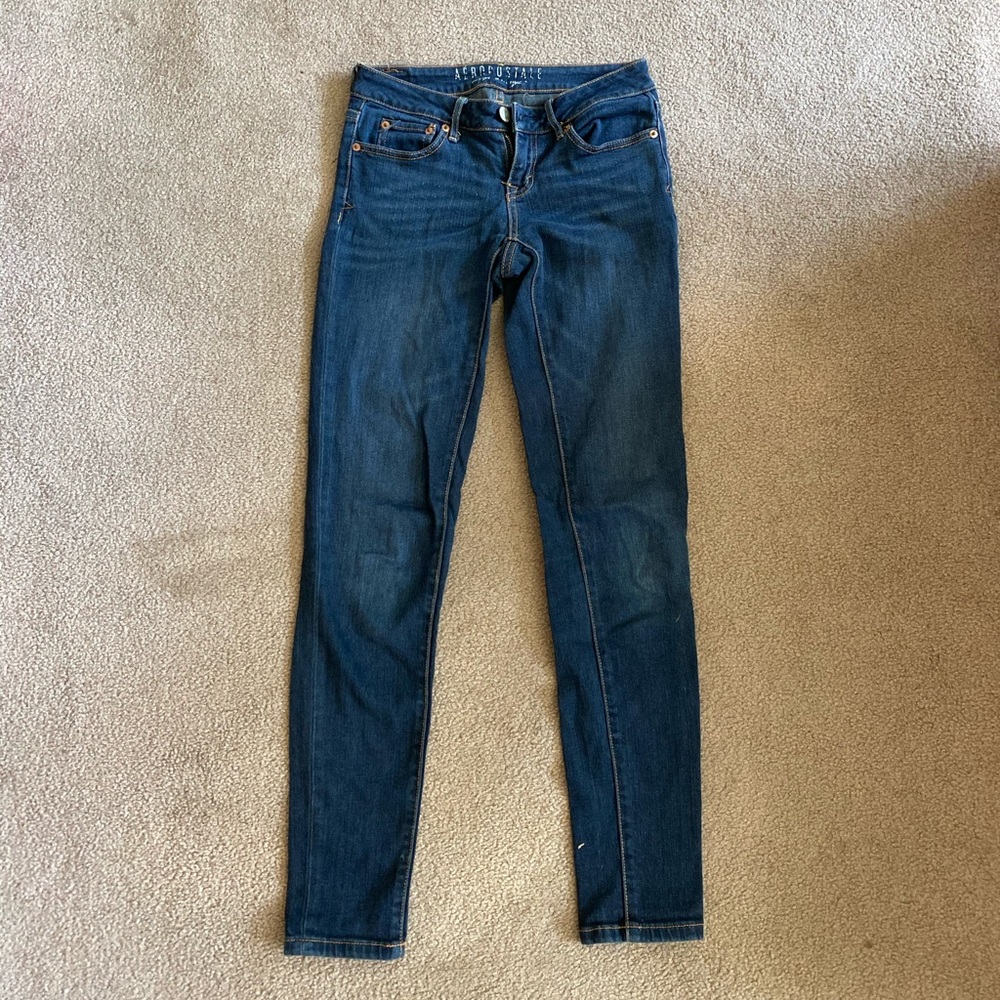 Dark Blue Stretchy Aeropostale Jeggings
